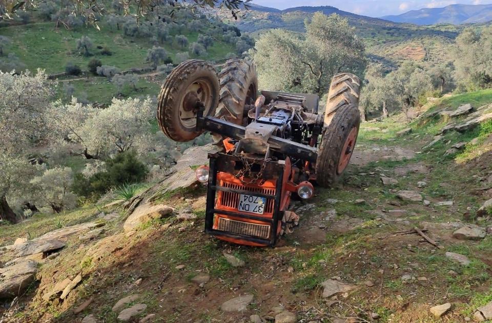 Çine'de traktör kazası can aldı