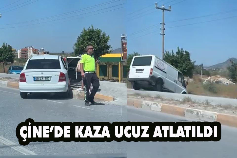 Çine’de kaza ucuz atlatıldı