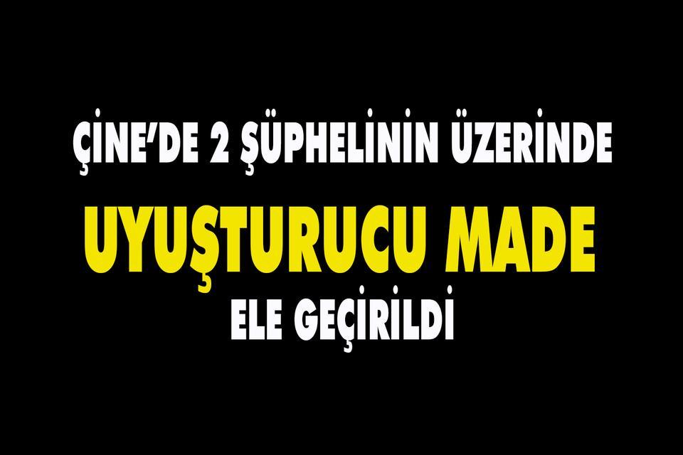 Çine'de 2 şüpheli uyuşturucu ile yakalandı